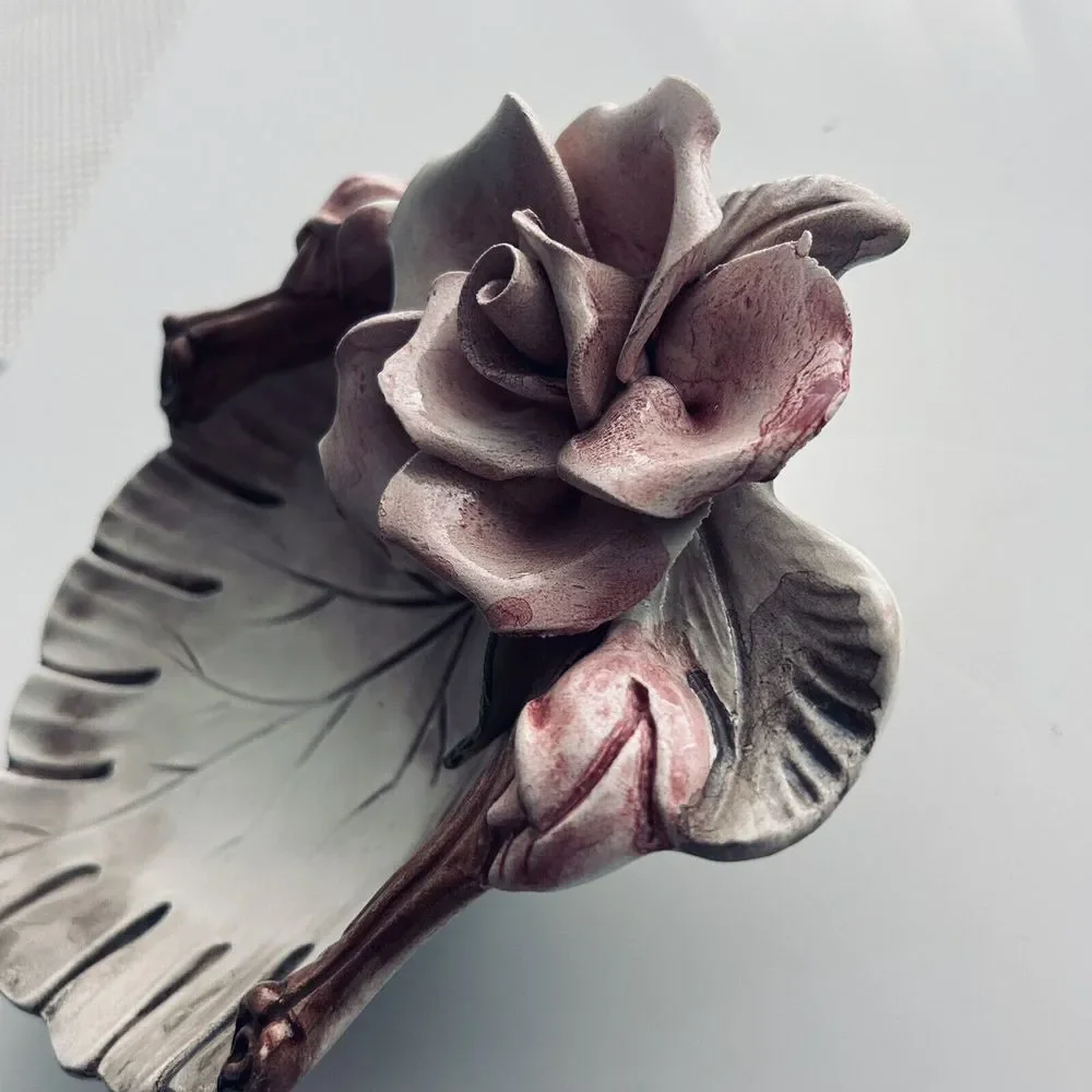 Nuova Capodimonte Trinket Soap Dish Italy Fine Porcelain Made In‎ Italy